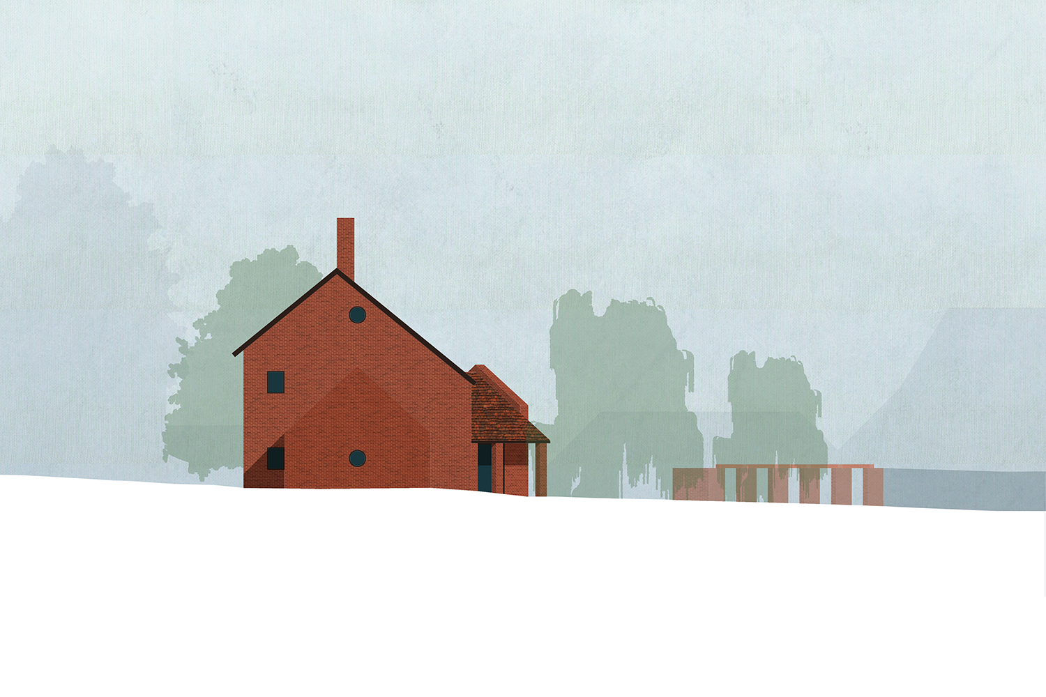 West Side Elevation render