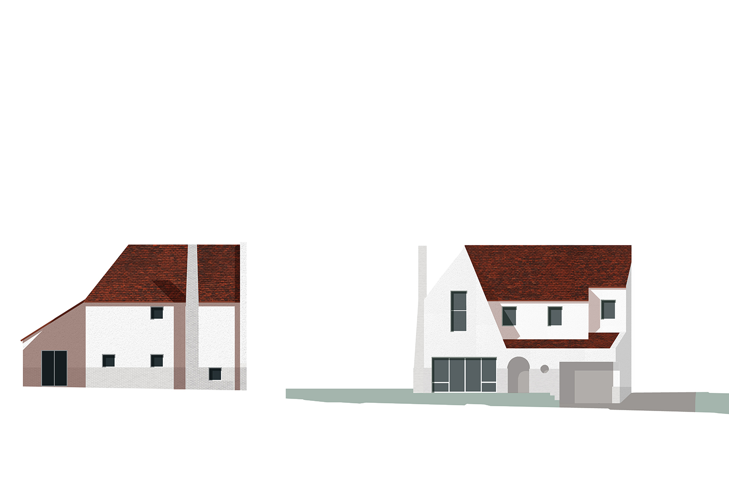 orpington Front Elevation White 3
